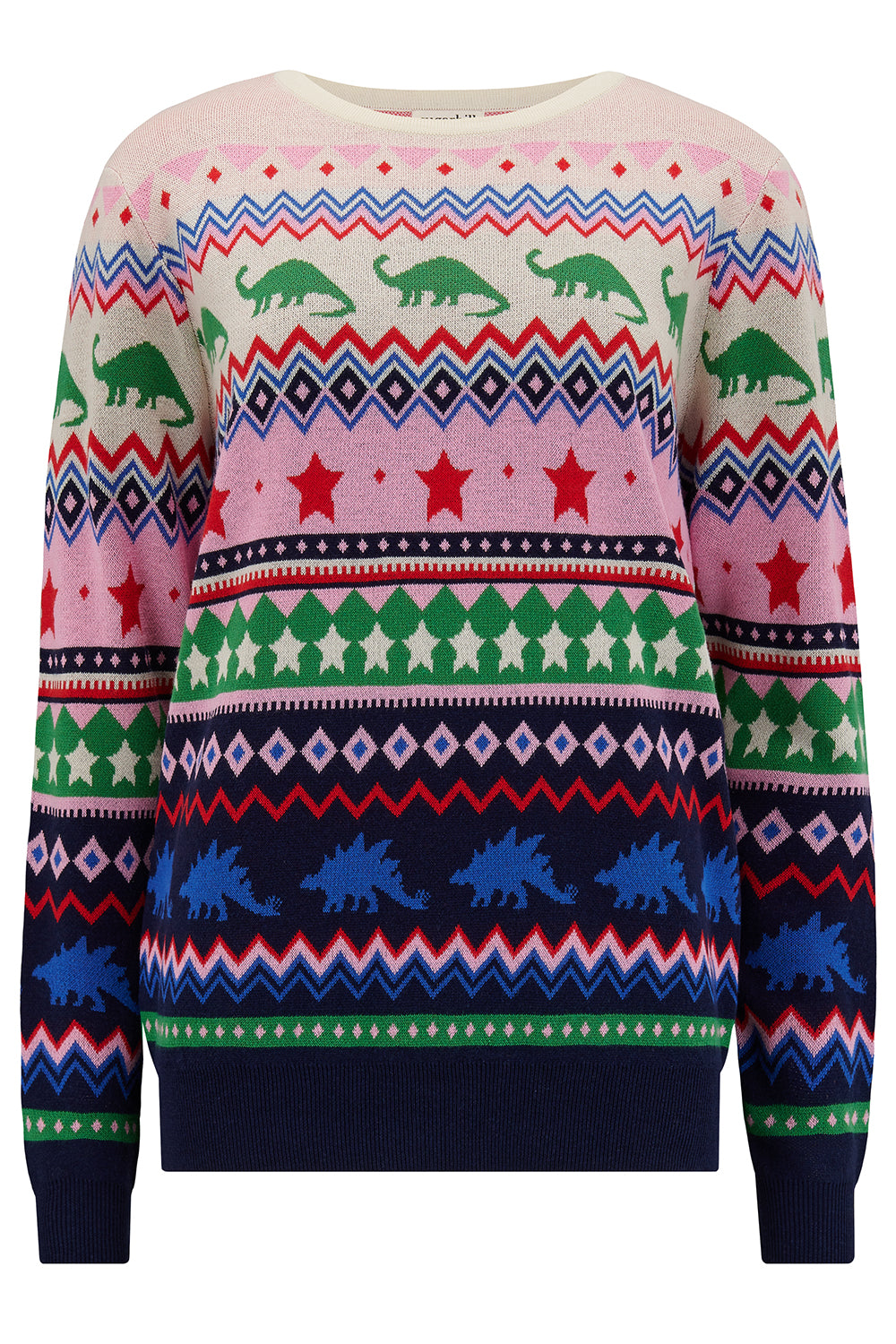 Rosie Jumper - Multi, Dinosaur Fairisle