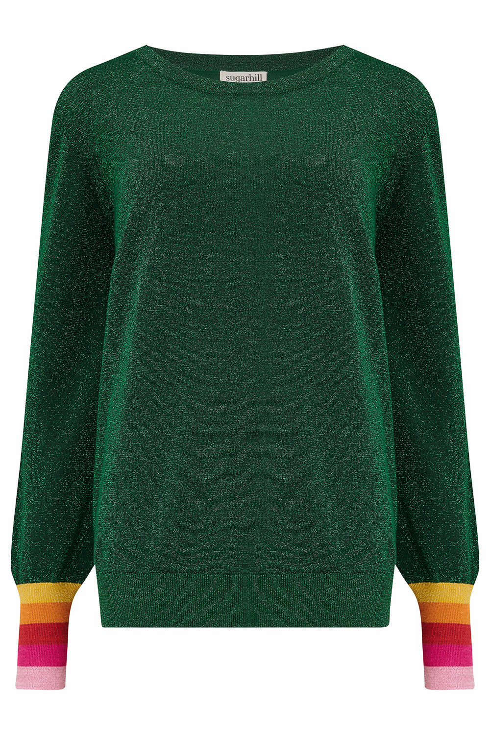 Astrid Jumper - Green, Sparkle Cuffs