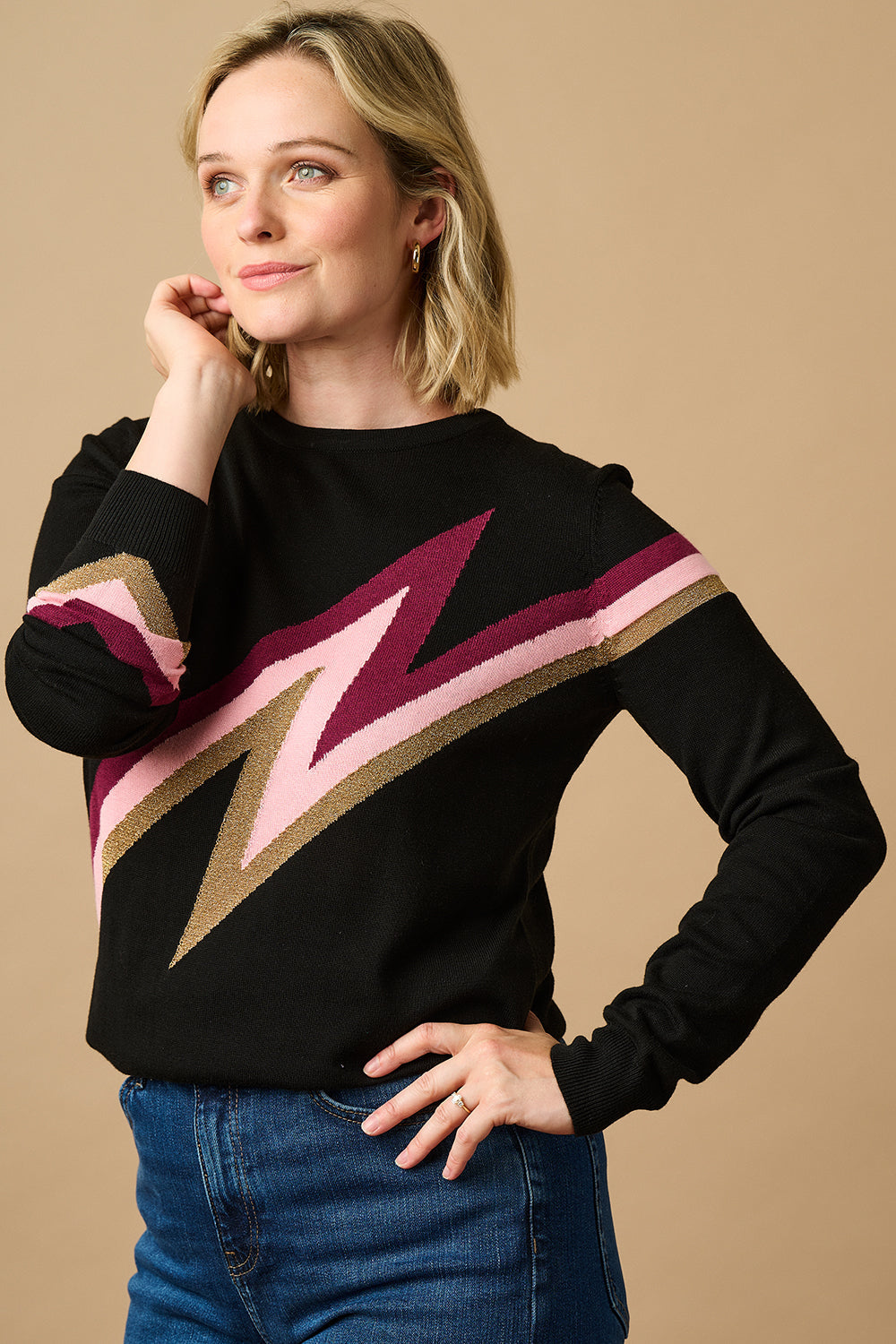 Astrid Jumper - Zap! Berry Lightning