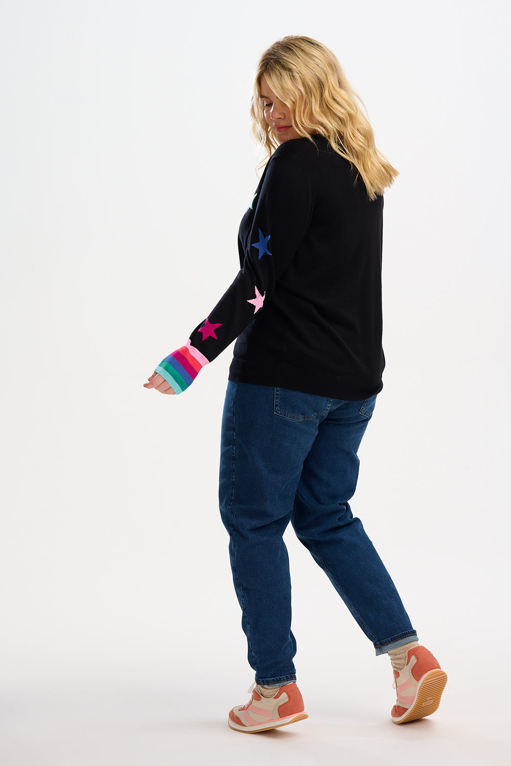 Rita Jumper - Black/Multi, Stars & Stripes