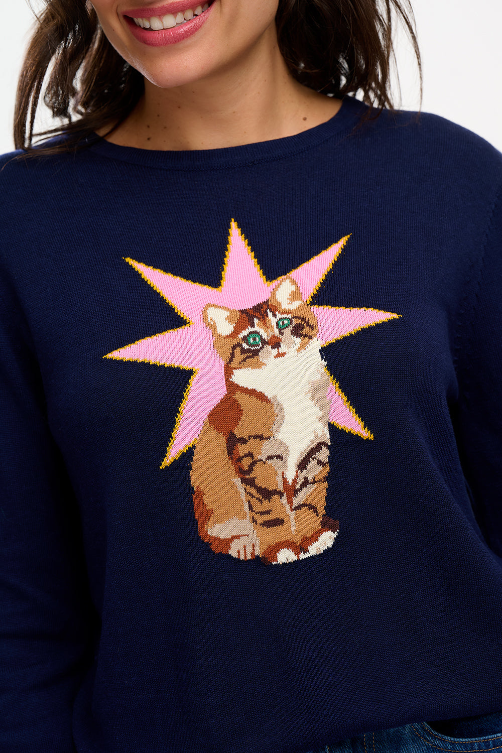 Rita Jumper - Navy, Star Cat