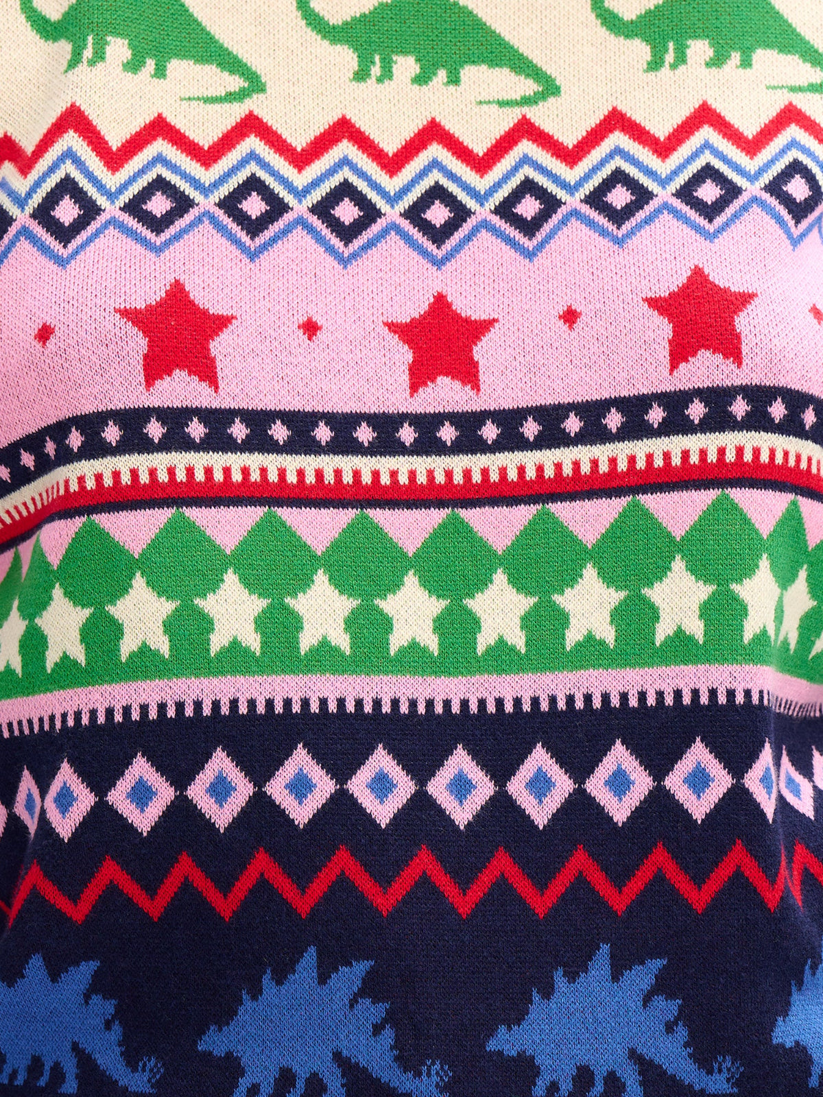 Rosie Jumper - Multi, Dinosaur Fairisle