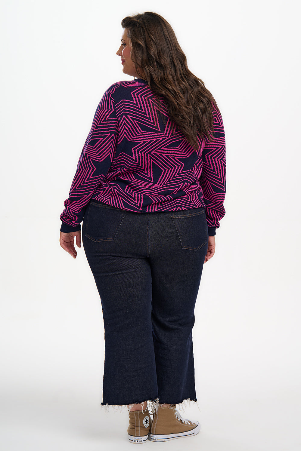 Rosie Jumper - Navy, Star Explosion
