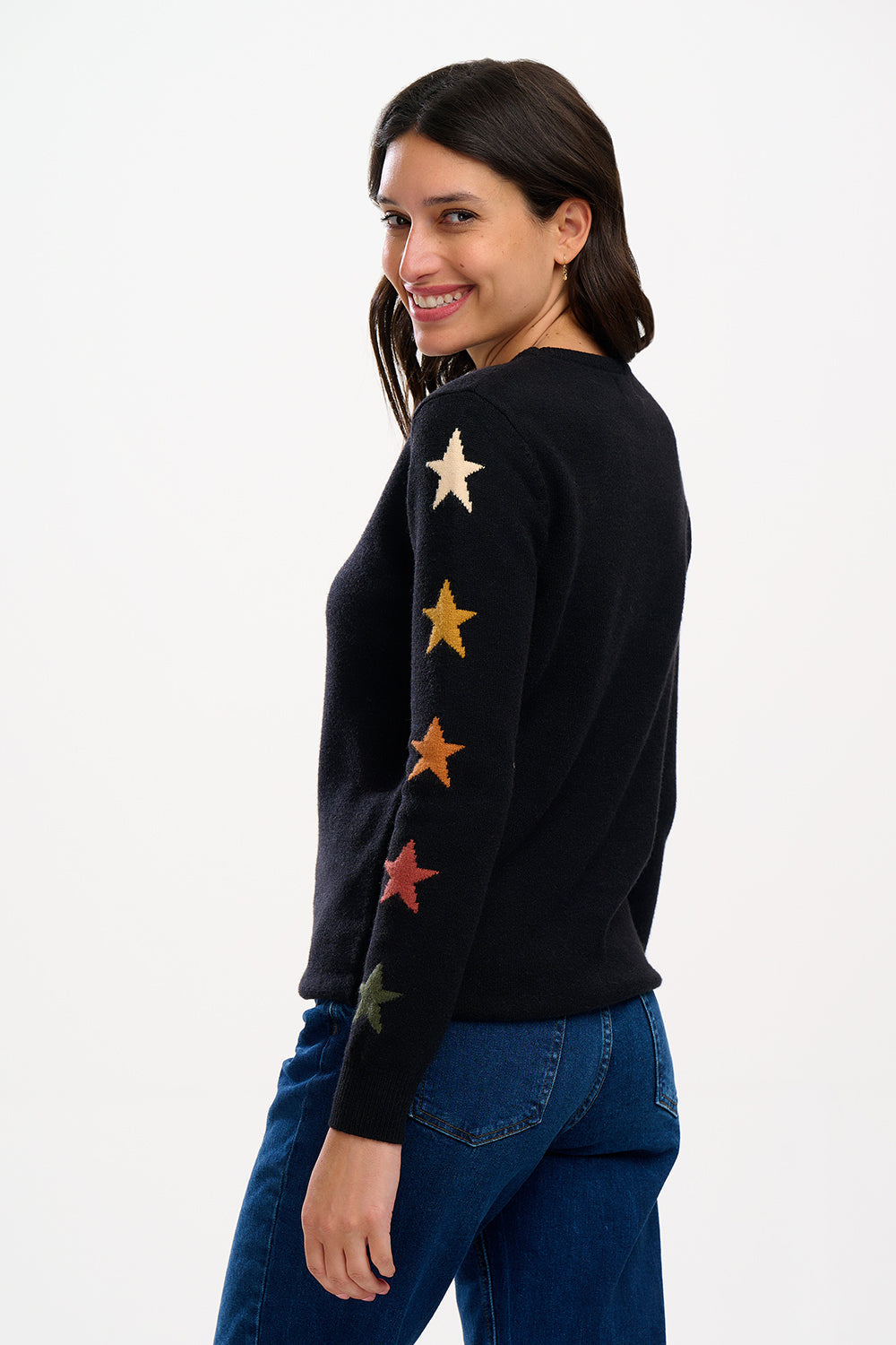 Stacey Jumper - Black, Fall Star Sleeve