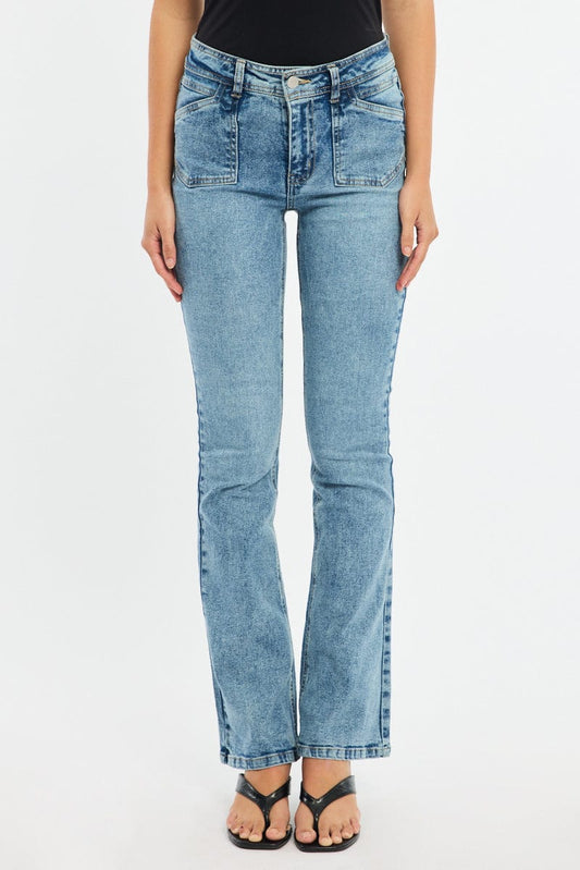 Denim Flare Jeans Mid Rise
