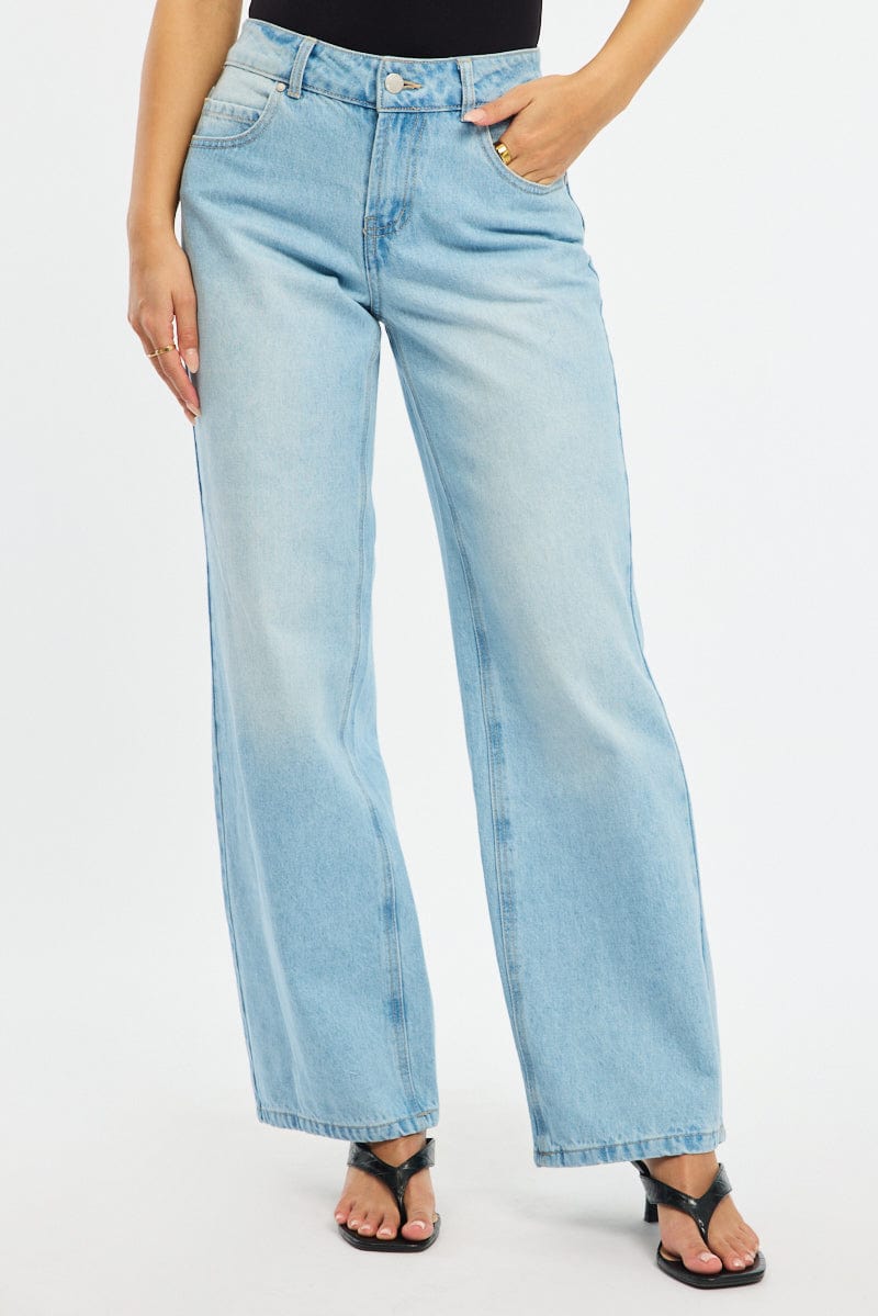 Denim Baggy Jeans Low Rise